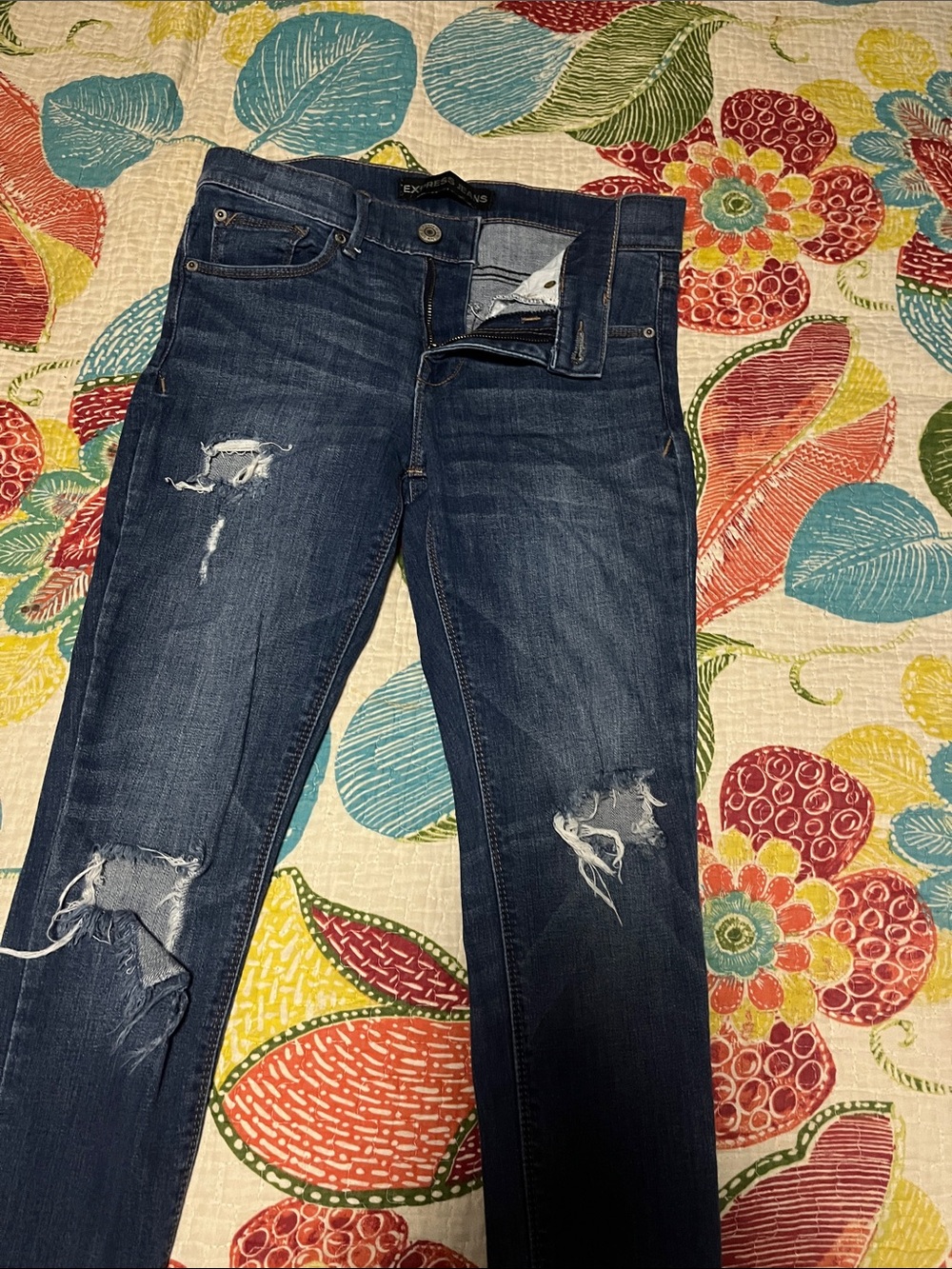 Express cropped legging mid rise